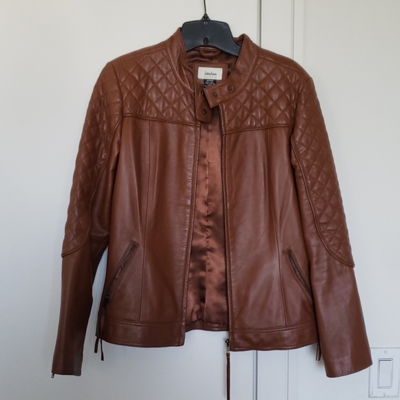 Neiman Marcus Leather Jacket - Picture 1 of 5
